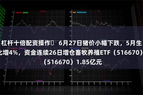 杠杆十倍配资操作	 6月27日猪价小幅下跌，5月生猪屠宰环比增4%，资金连续26日增仓畜牧养殖ETF（516670）1.85亿元