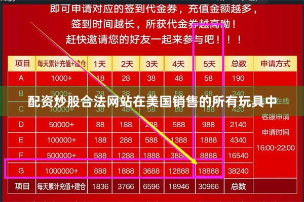 配资炒股合法网站　　在美国销售的所有玩具中