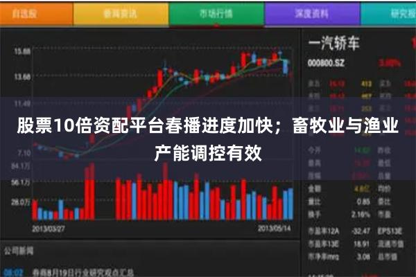 股票10倍资配平台春播进度加快；畜牧业与渔业产能调控有效